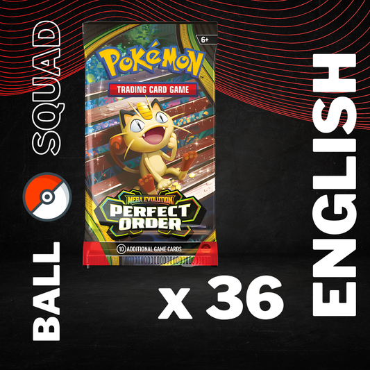 Perfect Ord. Pokemon Booster Box 36 Booster Packs