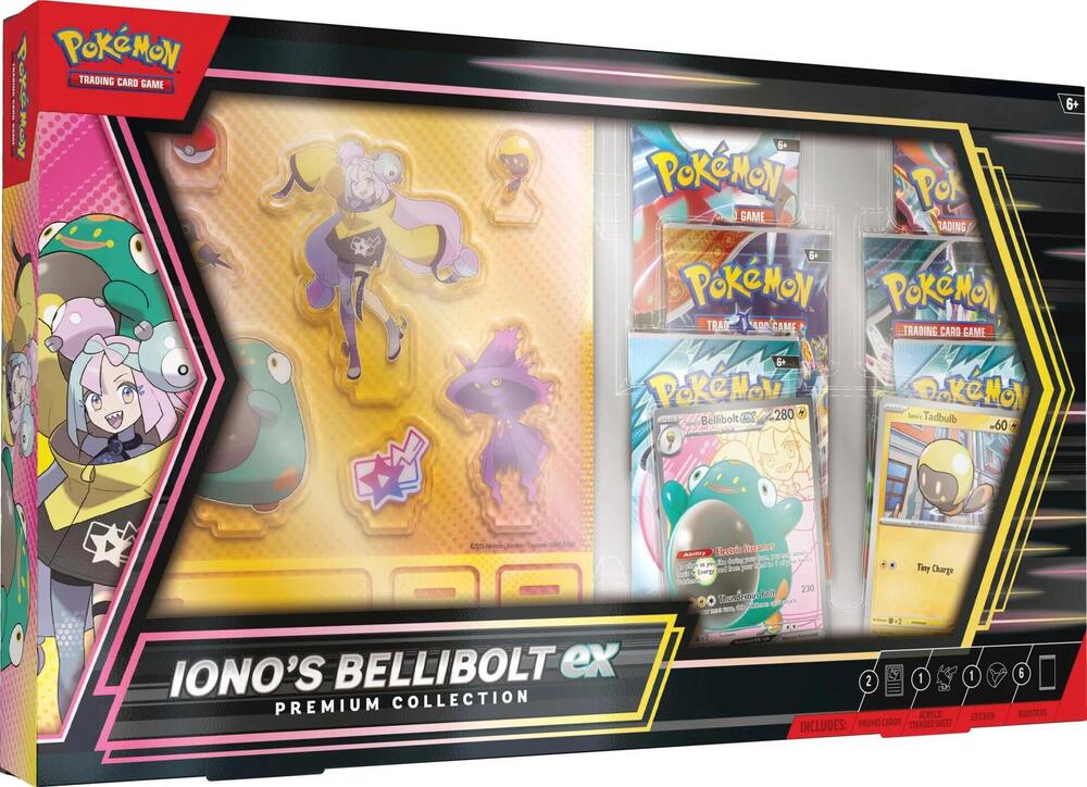 Iono’s Bellibolt EX Premium Collection Pokemon Box