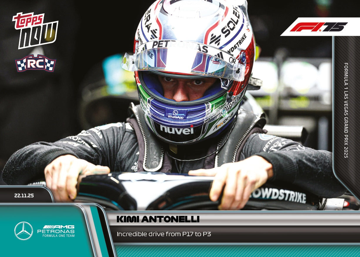 Kimi Antonelli - 2025 Formula 1® Topps NOW® - Card 81 (Las Vegas)