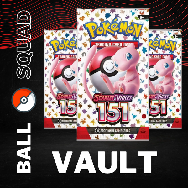 VAULT - 3 Pokemon 151 Booster Packs (LIVESTREAM ONLY)