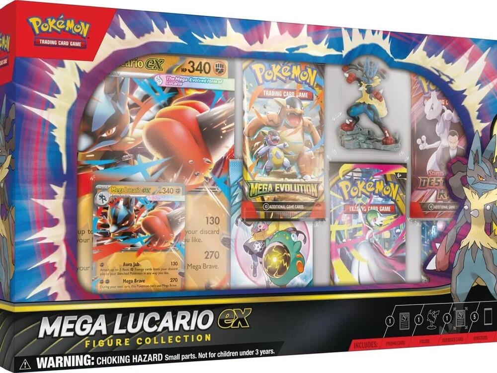 Mega Lucario EX Figure Collection Pokemon Box