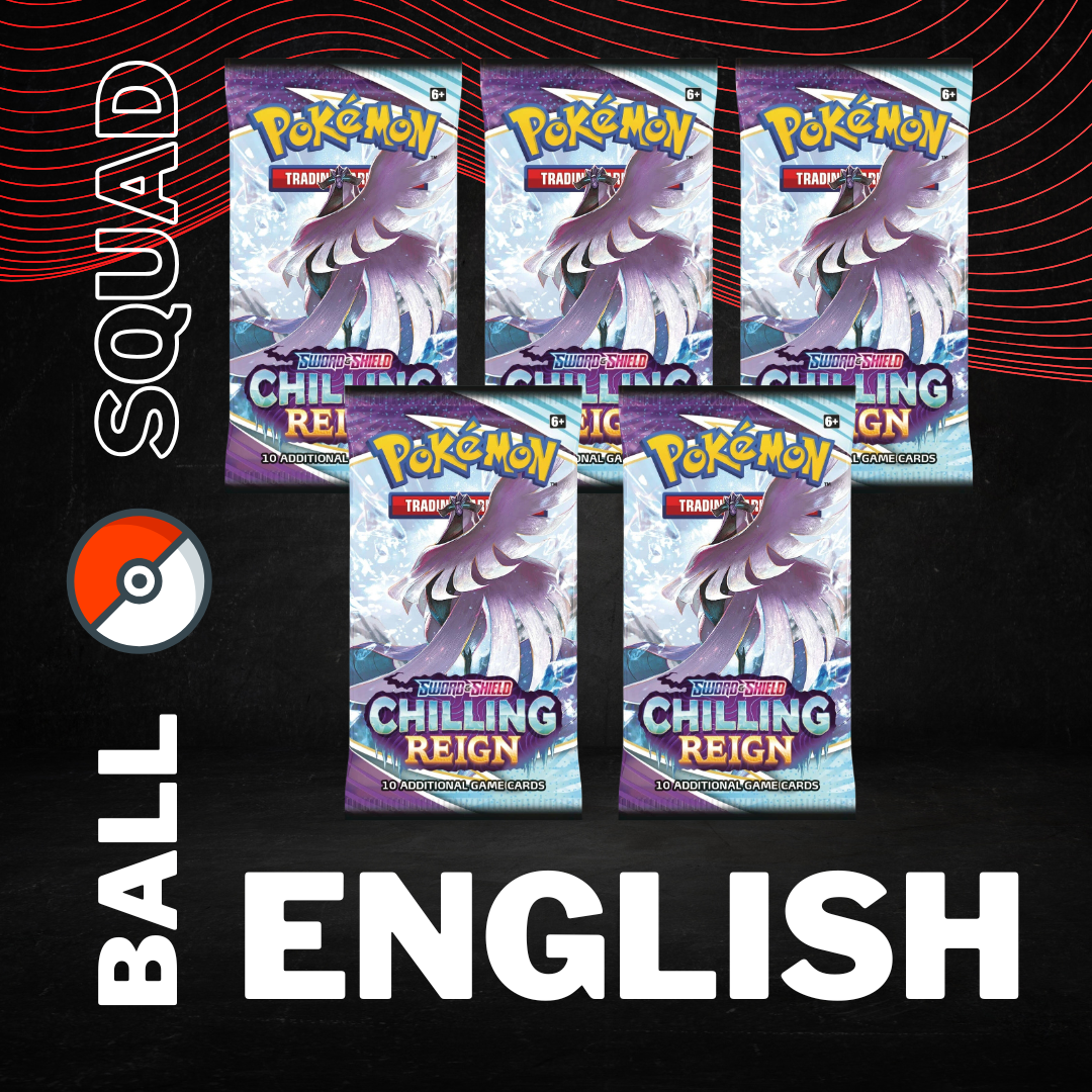 Chilling Reign 5 Pokemon Booster Pack Bundle