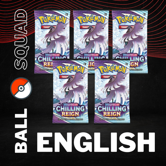 Chilling Reign 5 Pokemon Booster Pack Bundle