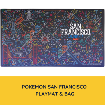 2026 San Francisco Pokemon Worlds XP SF Themed Playmat & Bag