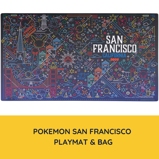 2026 San Francisco Pokemon Worlds XP SF Themed Playmat & Bag