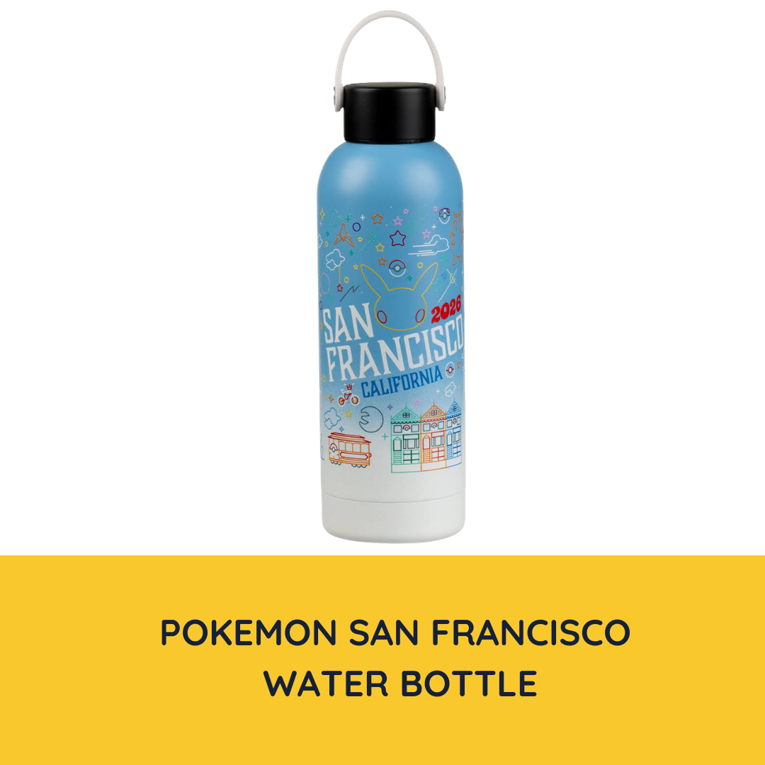 2026 San Francisco Pokemon Worlds XP SF Themed Water Bottle