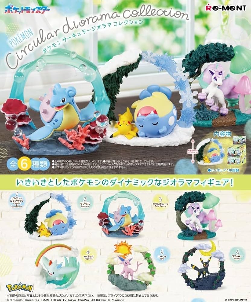 Re-Ment Pokemon Circular Diorama Random Box