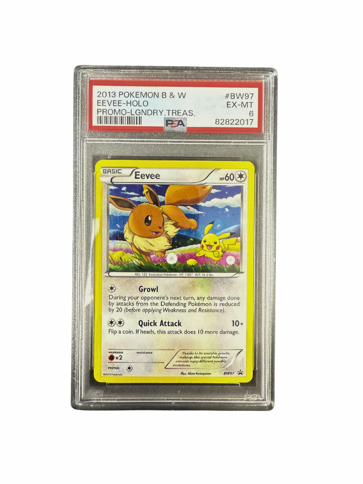 2013 Eevee BW97 Black & White Legendary Treasures Promo [PSA 6]