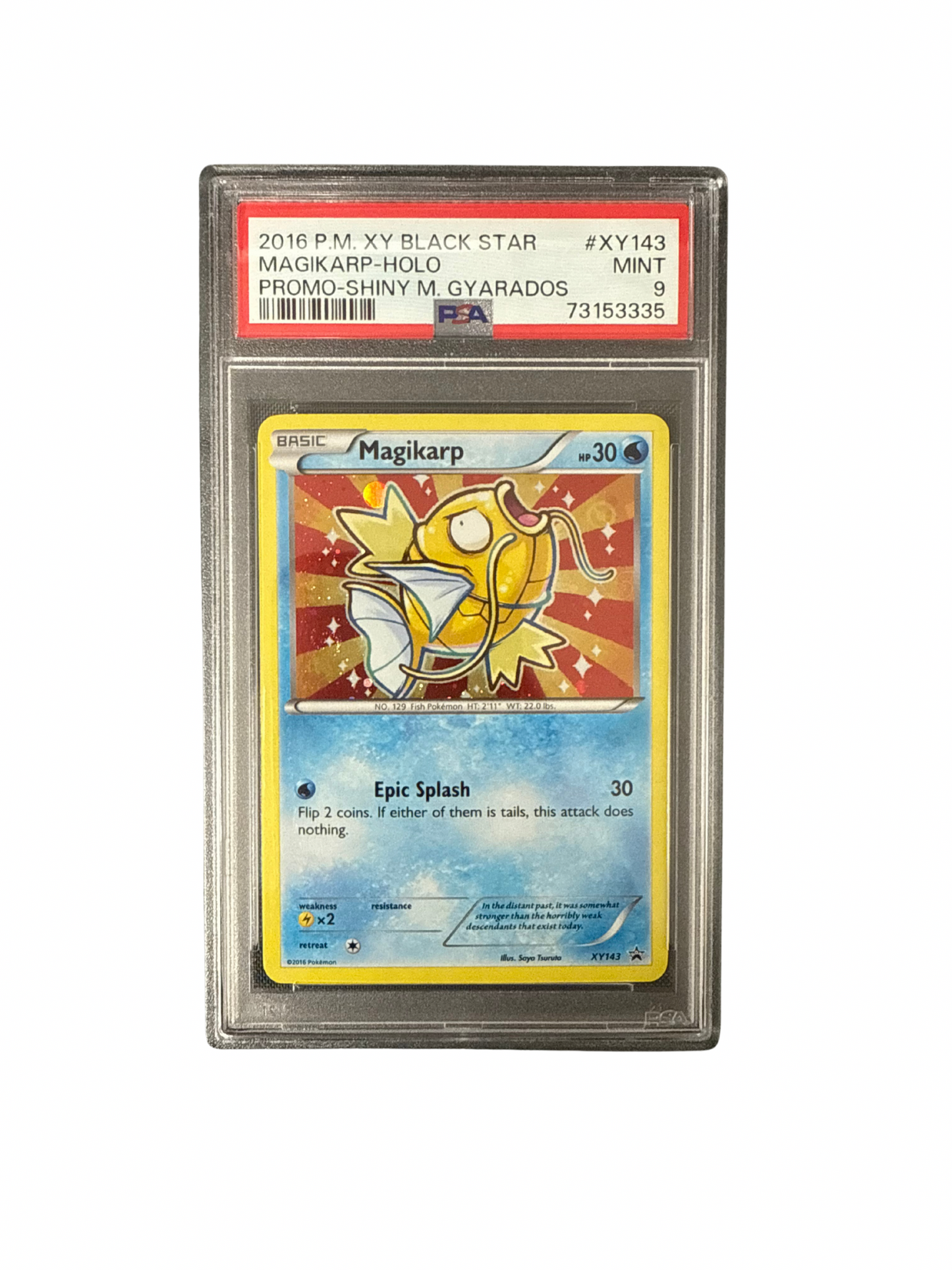 2016 Magikarp Holo #XY143 XY Promo [PSA 9]