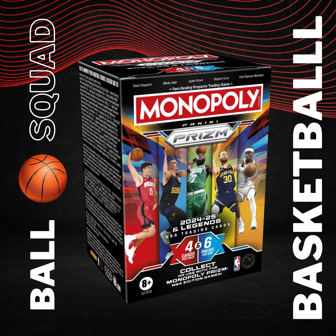 2024-25 Monopoly Panini Prizm NBA Basketball Blaster Box