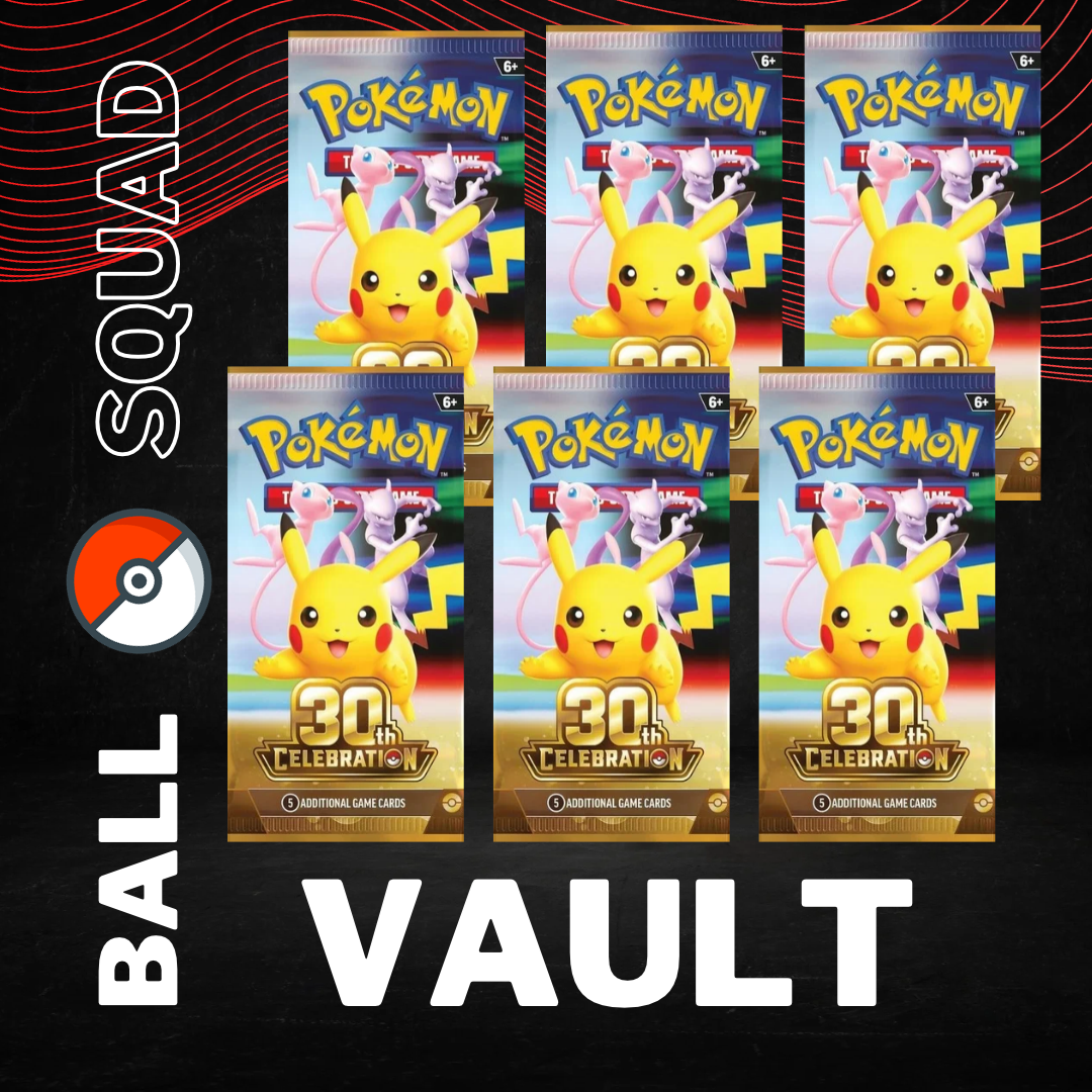 VAULT - 6 Pokemon Celebrations Booster Packs (LIVESTREAM ONLY)
