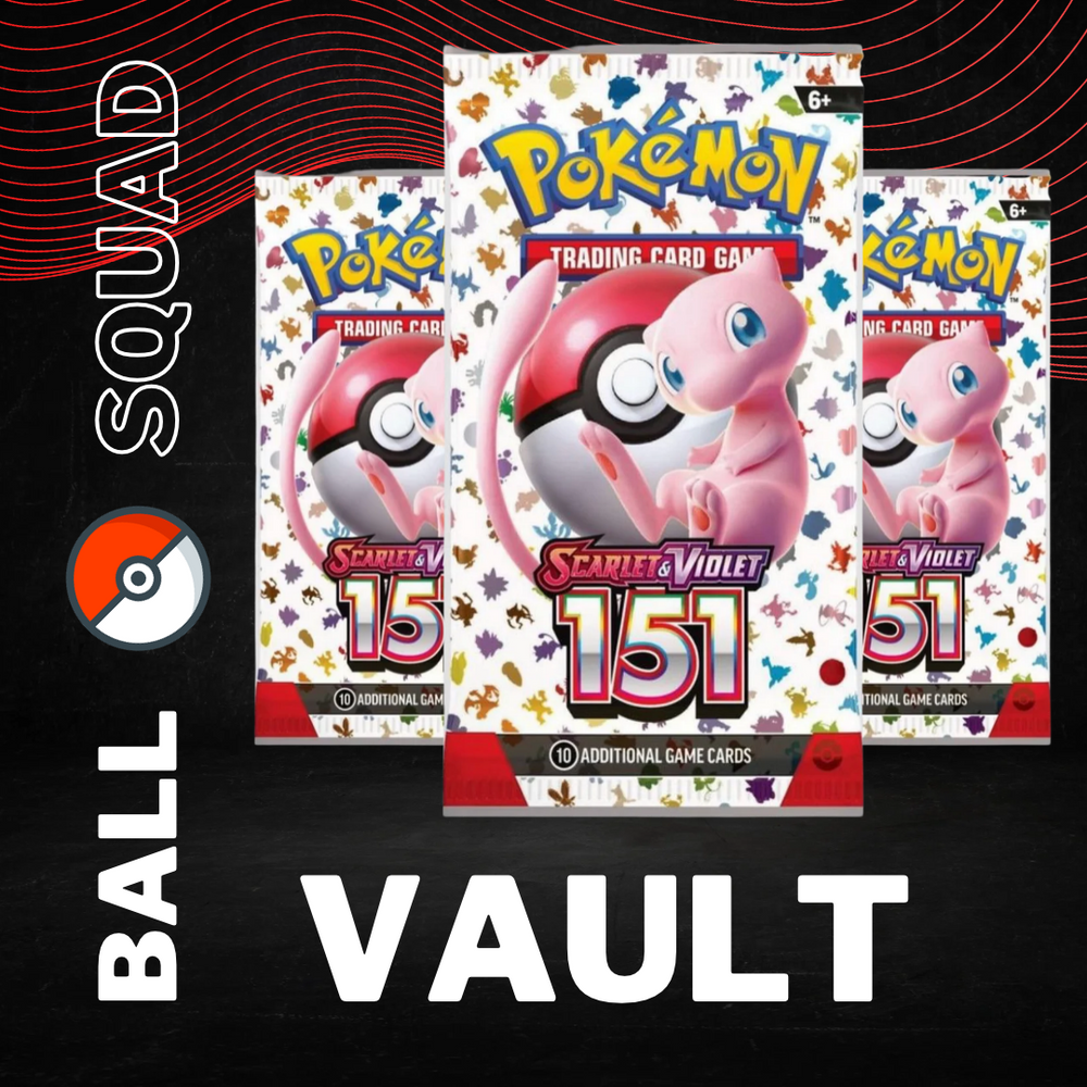 VAULT - 3 Pokemon 151 Booster Packs (LIVESTREAM ONLY)