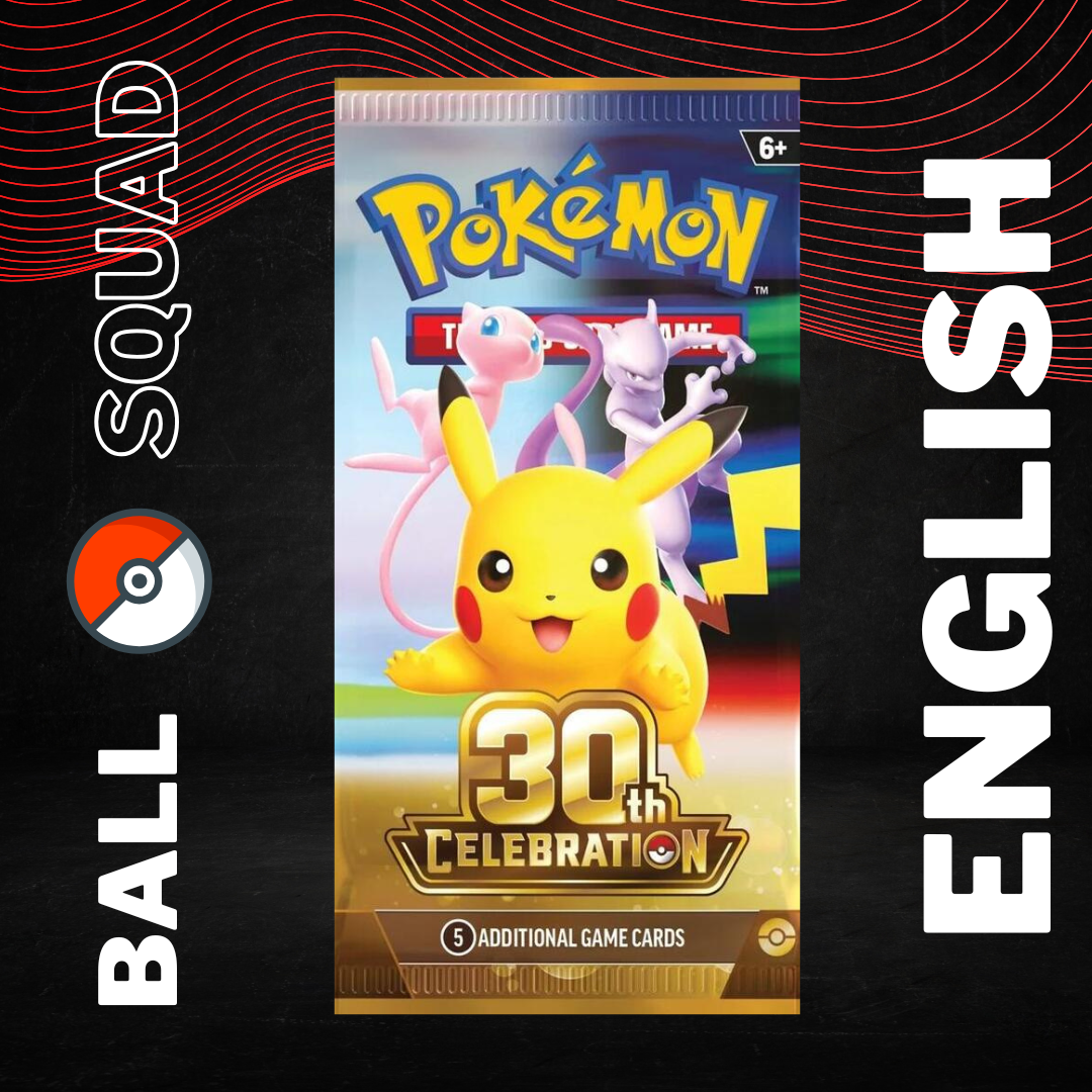 Pokemon 3 Pack Bundle 30th Celebrations English Booster Pack