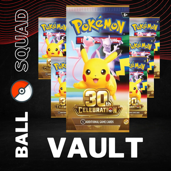 VAULT - 6 Pokemon Celebrations Booster Packs (LIVESTREAM ONLY)